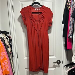 Stella McCartney Red Flutter Sleeve Sundress vintage late 90’s